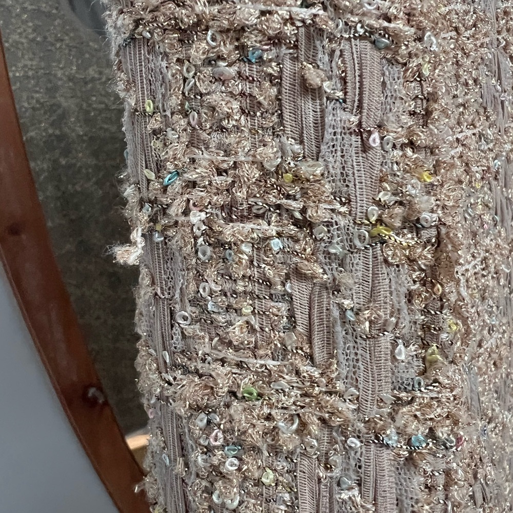 Armani Collezioni Women's Beige Tweed Blazer - Picture 9 of 12